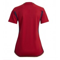 Camisa de Futebol Espanha Equipamento Principal Mulheres Mundo 2022 Manga Curta